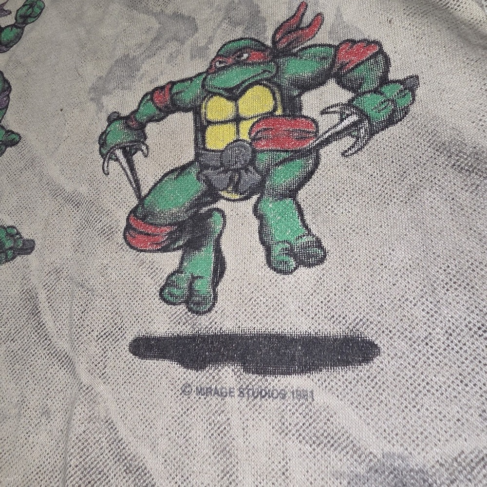 Vintage 1991' TMNT Teenage Mutant Ninja Turtles T-Shirt Rare Youth Large - Picture 6 of 11